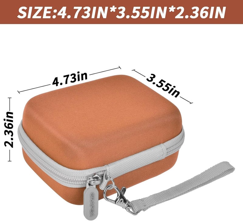 Grapsa Digital Camera Case for CAMKORY/for Kodak Pixpro/for VAHOIALD/for Sony DSCW800 830/ for Canon PowerShot 180 190. Kids Vlogging Cameras Storage Holder for Accessories (Box Only)-Brown - Image 5